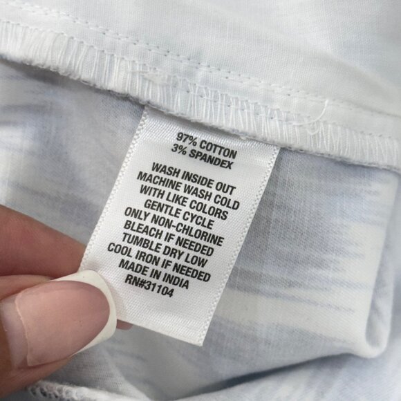 Crown & Ivy Shelby Womens Scalloped Hem Ikat Print Shorts Size 6 Cotton Blend - Picture 4 of 11